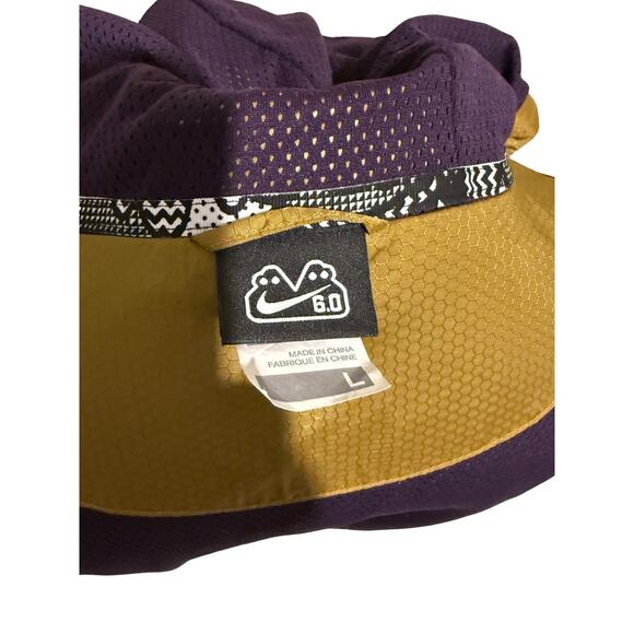 Vintage Nike 6.0 Windbreaker Jacket L Purple Yellow Retro Y2K Skate BMX Surf - Picture 10 of 10